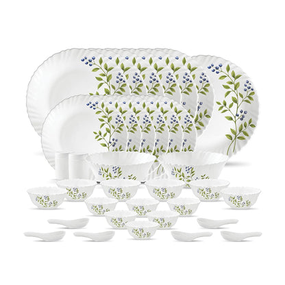 AM3964 La Opala, Novo Collection, Opal Glass Dinner Set 35 pcs