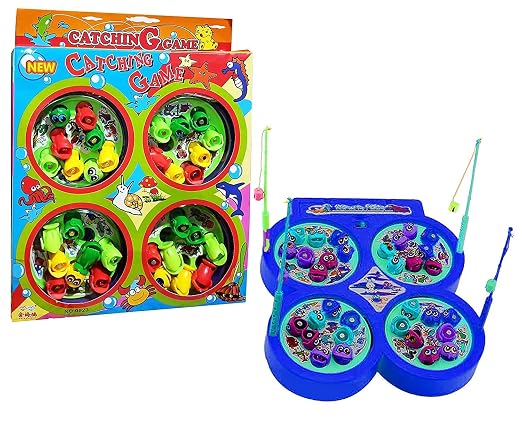 TM0246 Multiplayer Fishing Set with Colorful Fish and Rods