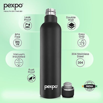 AM2787 Pexpo Oreo Thermo SS Water Bottle Vaccum Insulated 750ml