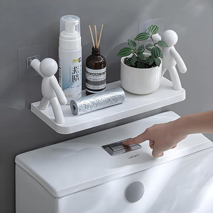 9271 Wall Mounted Bathroom Shelf – Self-Adhesive Plastic Rack