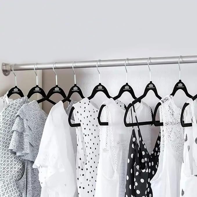 AM6856 Anti-Slip Hanger (Pack of 6) with 360° Rotating Hooks|