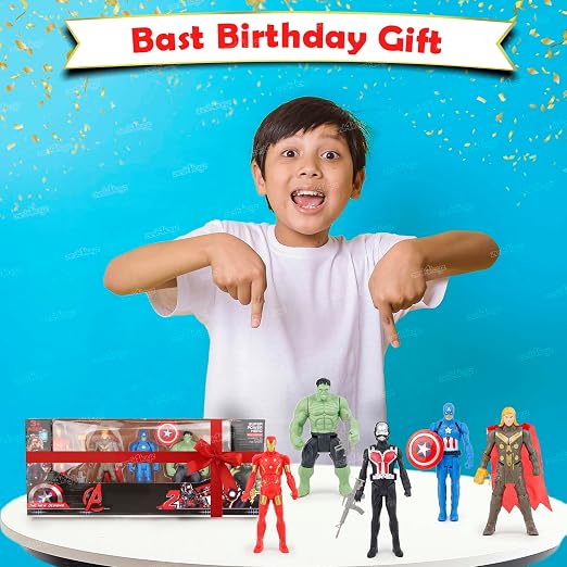 TM0231 Superhero Action Figures Toys with its Shields & Swords Pack of 5