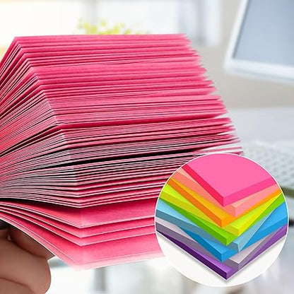 AM2173 Mix Prompt Sticky Note Pad 100 Sheets (3x3) Multicolour