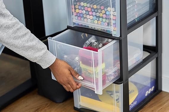 AM3943 Joyful Tower 3 Slim Plastic Modular Drawer