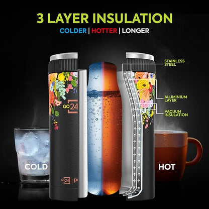 AM6818 Go24 pexpo Stainless Steel Vacuum Insulated Coffee Mug - 500ml