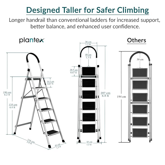 AM7014 Foldable Ladder for Home 6 Steps