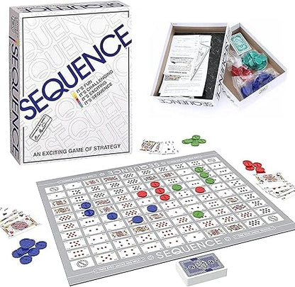AM2918 Sequence Game 8002 Small Fun And Excitenment With Friends And Family Easy Enough For Children, Challenging For Adults Multicolour
