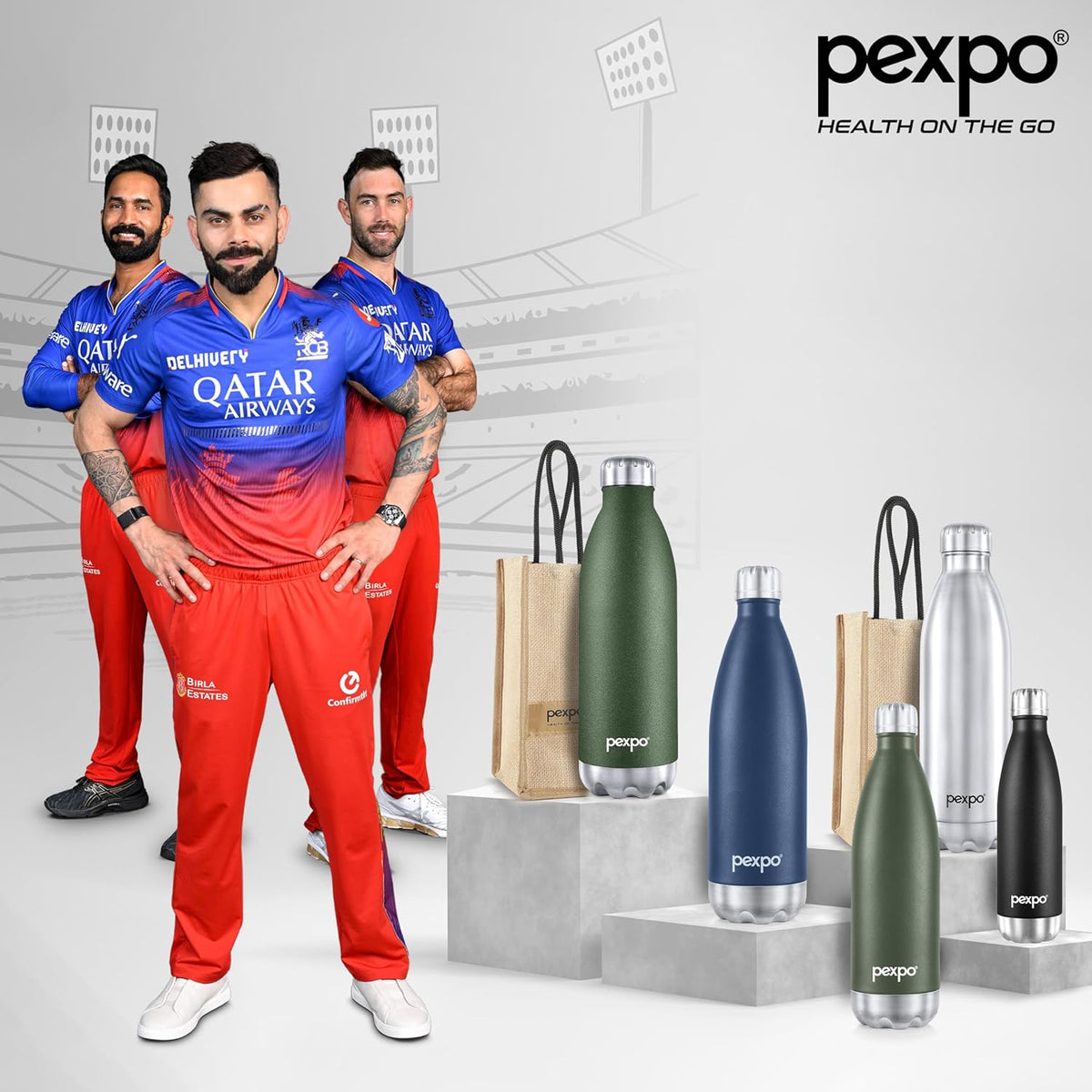 AM3776 Pexpo Electro Stainless Steel Water Bottle - 1000