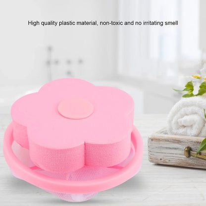 12604 Flower Shape Reusable Laundry Lint Remover - 1 Pc