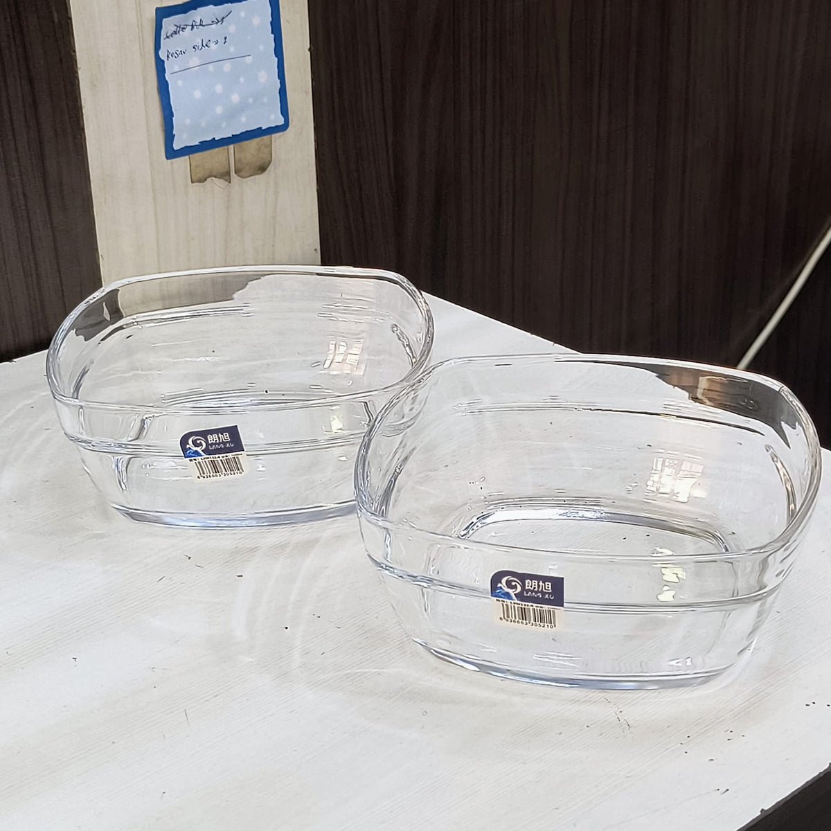 AM3737 Shine Max The Precious Series Square 1150ml Glass Bowl Set of 2 (SMB2015)-LXW132-4