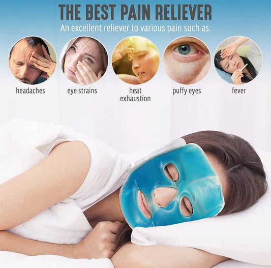 AM7650 Cooling ice Relaxing Face Gel Mask for Cool therapy and Glowing Skin