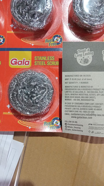 AM2502 Gala Swash Card 20 Stainless Steel Scrubber 1 Pcs