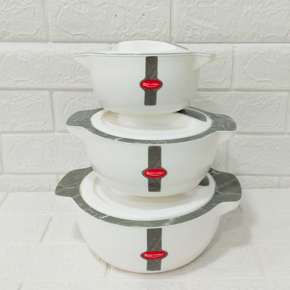 Di0275 Rishabh Sigma Marbella Insulated Casserole Set – 3 Pcs