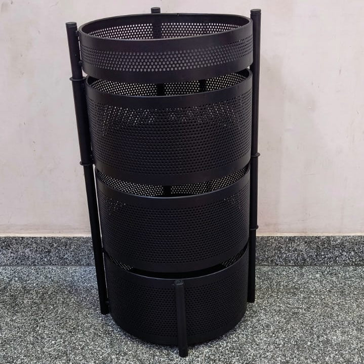 AM5319 3-Layer Round Multipurpose Storage Trolley with Wheels