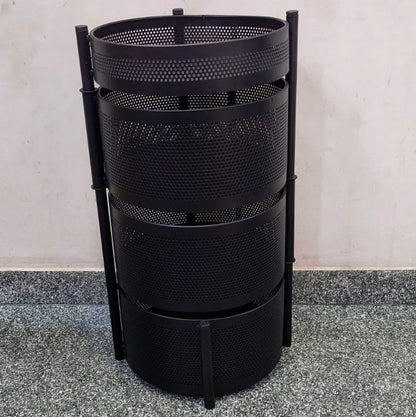 AM5319 3-Layer Round Multipurpose Storage Trolley with Wheels