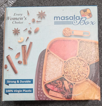 AM7778 Masala Rangoli Box Dabba for keeping Spices
