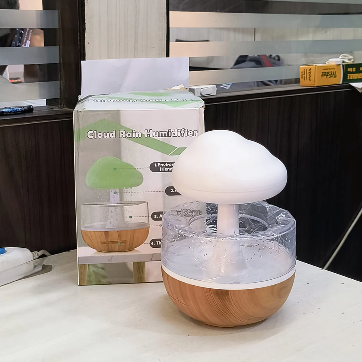 AM5583 Cloud Rain Diffuser, Snuggle Cloud, Light Humidifier