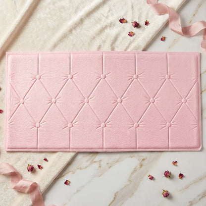 16024 Self Adhesive 3D Foam Wall Panel Cushion Wallpaper (1 Pc, Pink, 69x35 Cm)