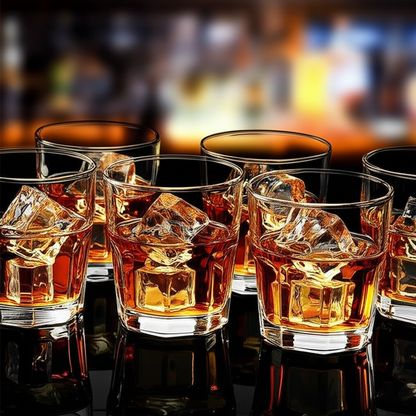 AM5698	cello bello rock Glass  tumbler 300ml -6pcs set