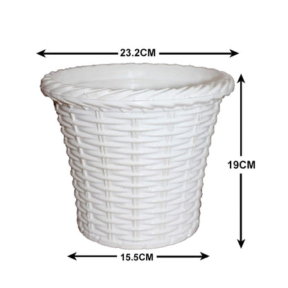 AM0826 Ap Juhi Pot 10 inch -Multicolor Designer Plastic Flower pots