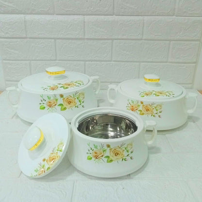 Di0288 Rishabh Stallion 3-Piece Insulated Hot Pot Casserole Set