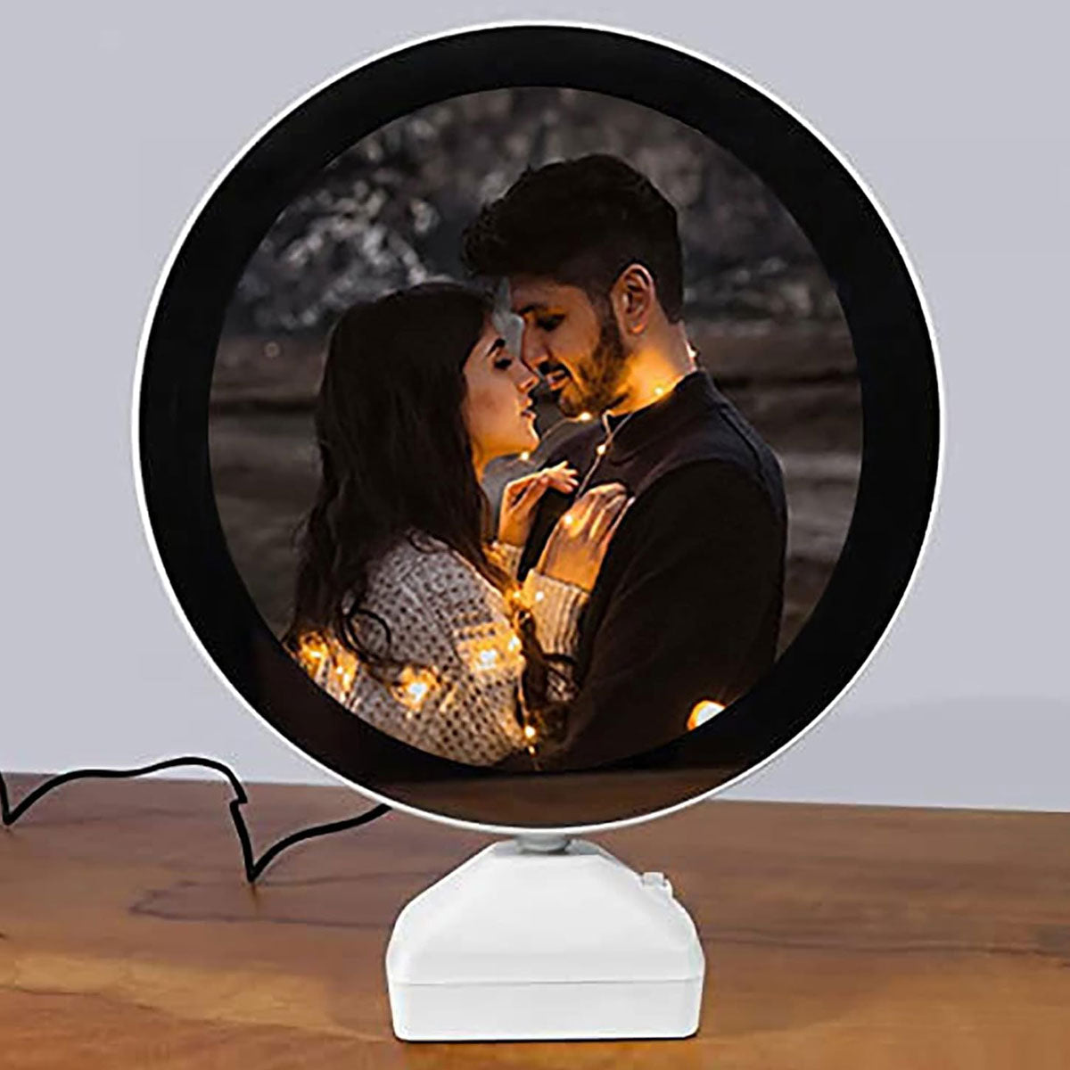 AM6267 Round Magic Mirror Photo Frame