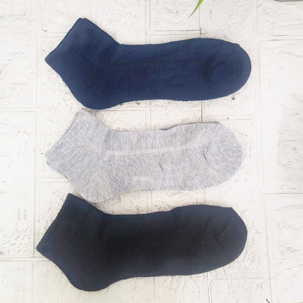 AM5027 Men's Cotton Ankle Socks (Pack of 3)