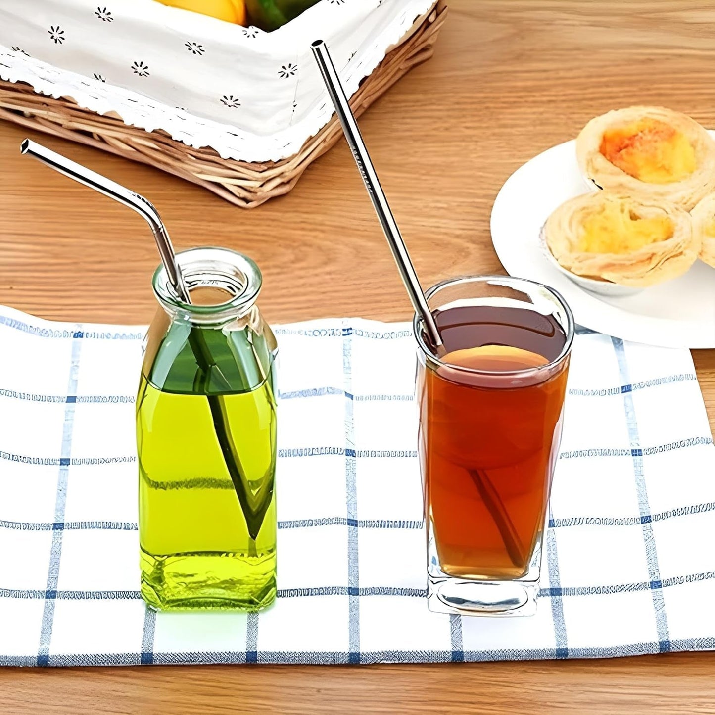 AM7492 Stainless Steel Straws & Brush
