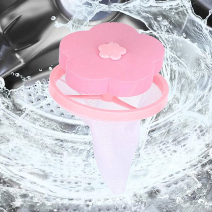 12604 Flower Shape Reusable Laundry Lint Remover - 1 Pc