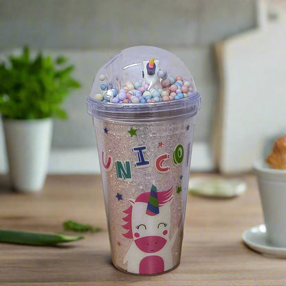 AM5348 3D Look Tumbler Cups with Lid Multi-Color 1pc - 21 cm