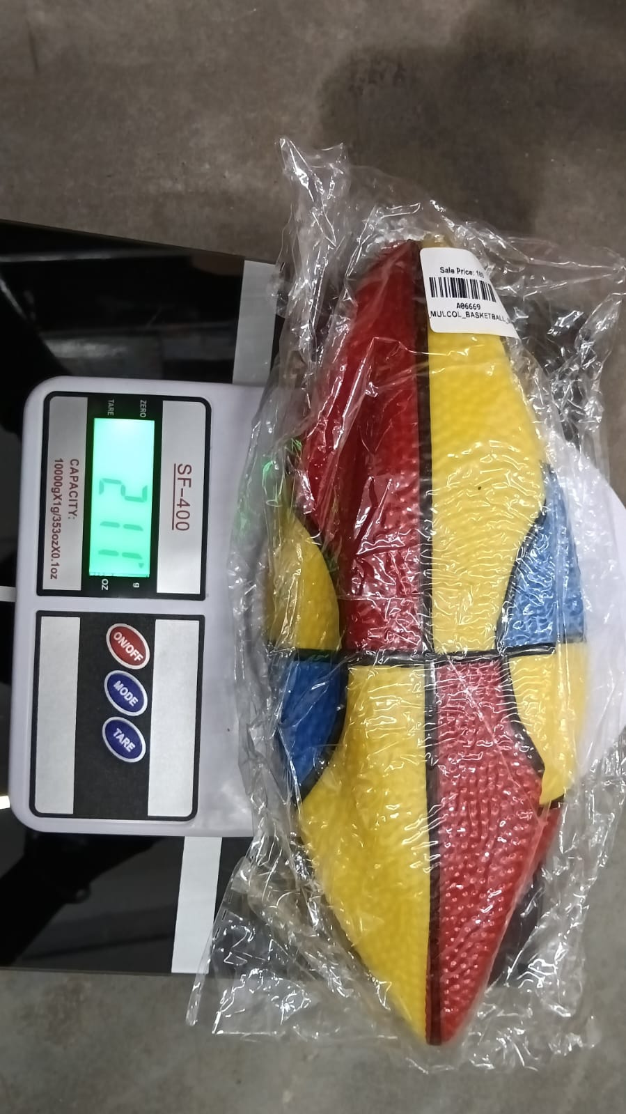 A06669 MULCOL_BASKETBALL_9INCH