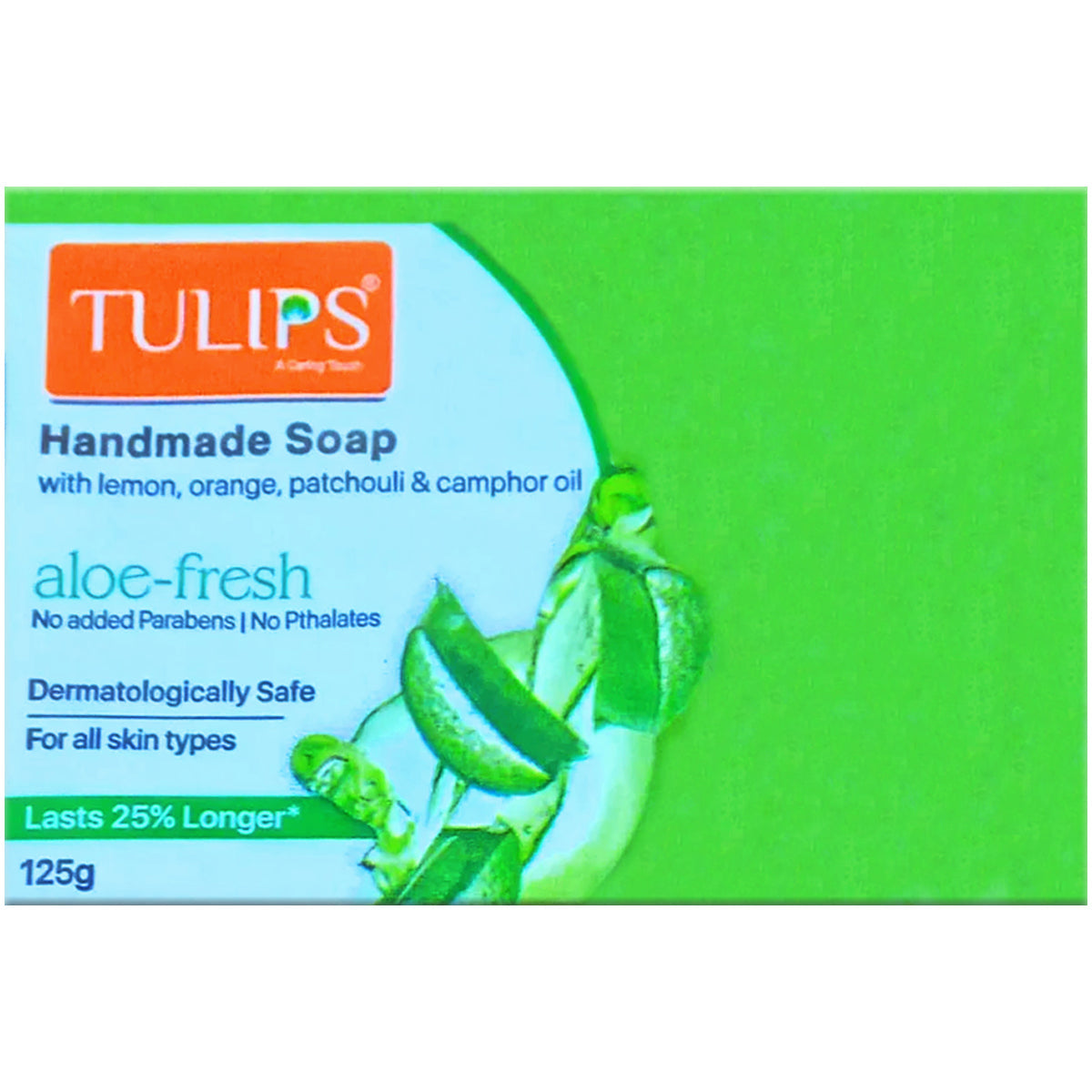 AM2060 Tulip Handmade Soap Aloe-Fresh With lemon orange Patchouli & camphor Oil