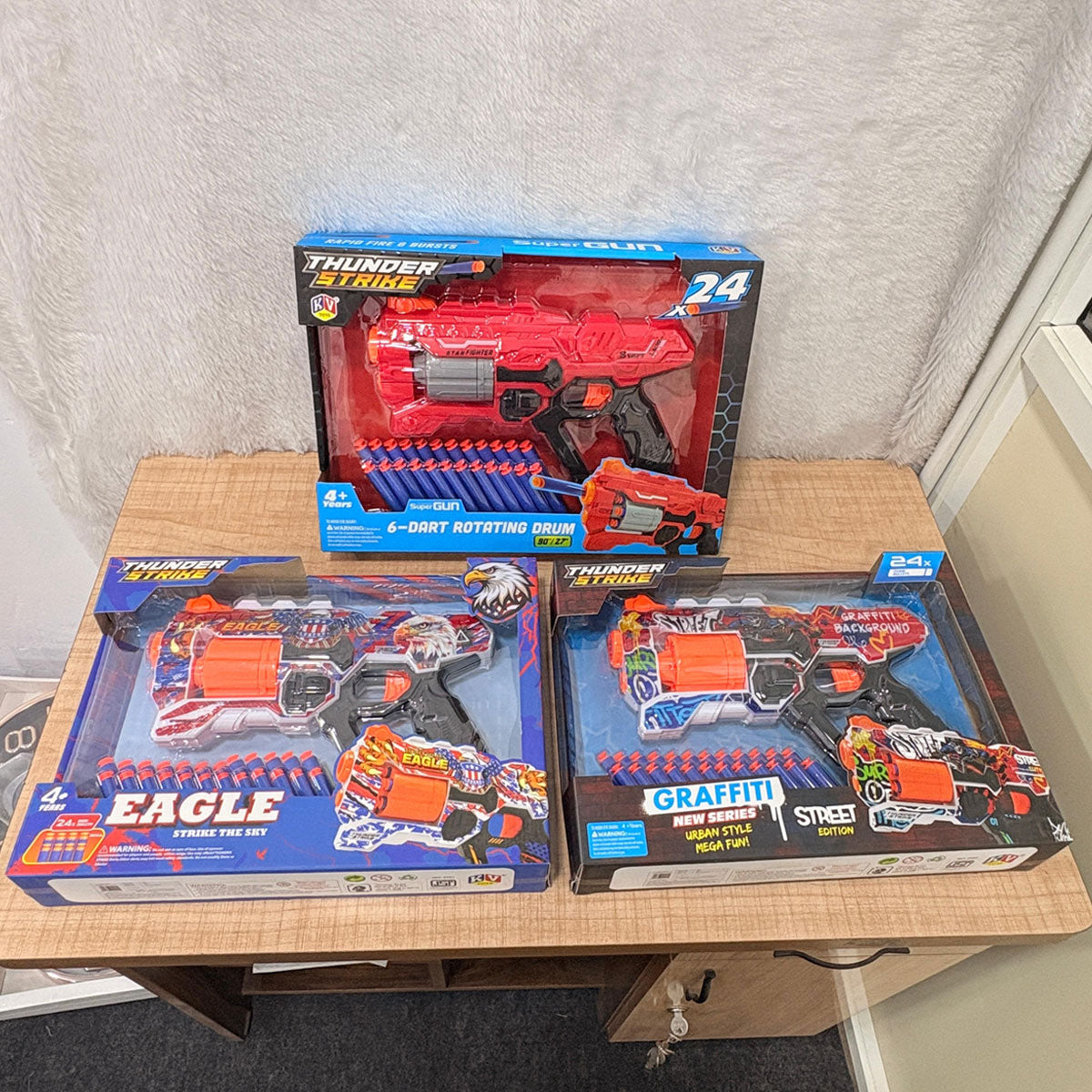 AM0299 Thunder Strike Gun Toy - High Speed  Soft Bullet Gun