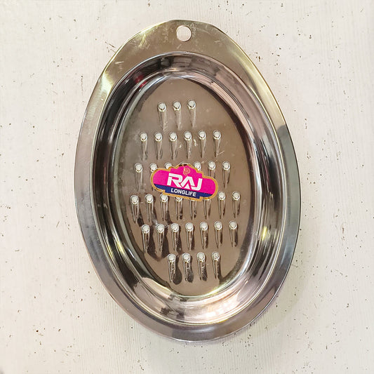 AM3579 Stainless Steel Flat Oval Khamani Pack Of 1 Pcs