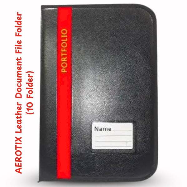 AM5074 AEROTIX Leather Document Bag File Folder (10 Folder)