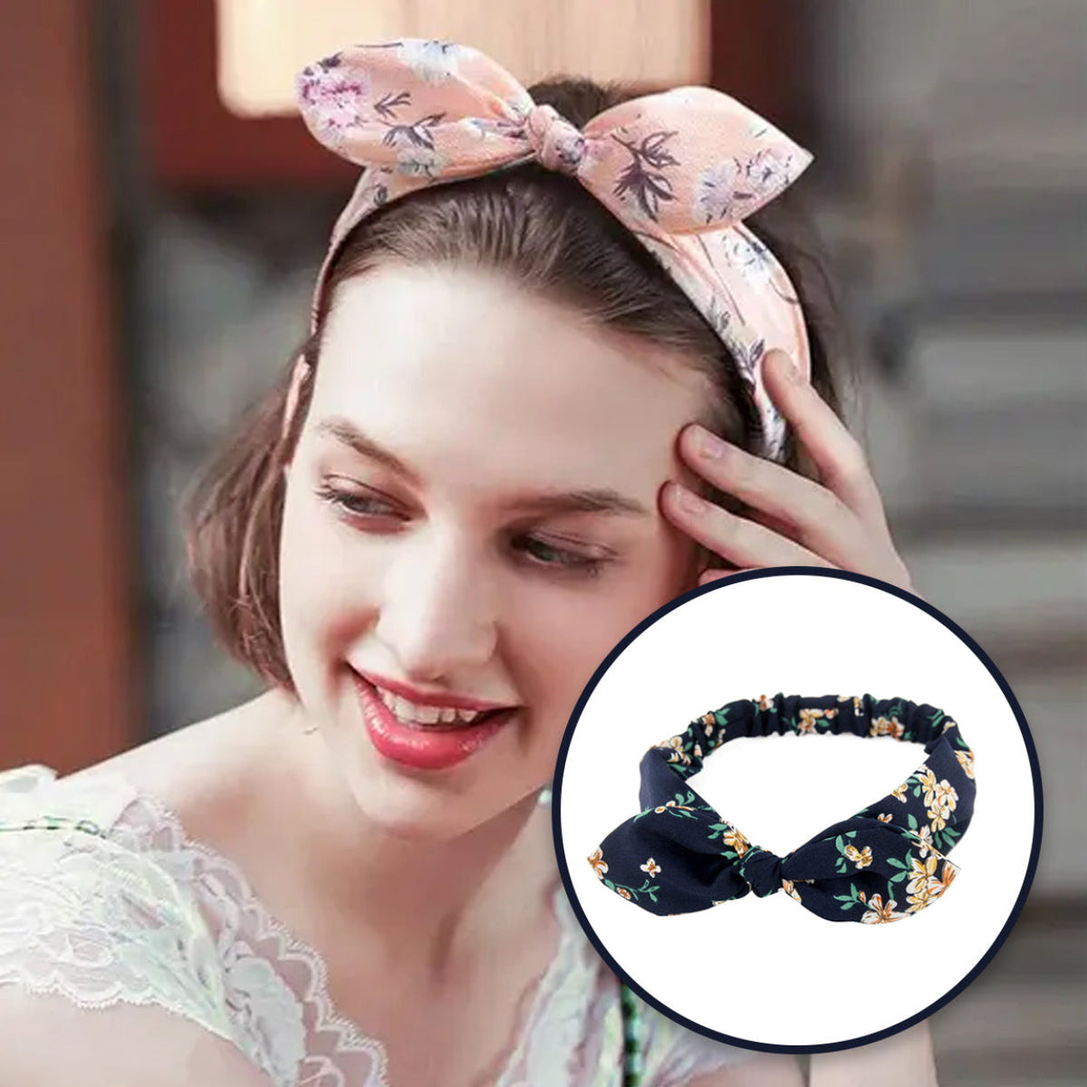 AM5426 Rabbit Ear Hair Band Multicolour 1pc