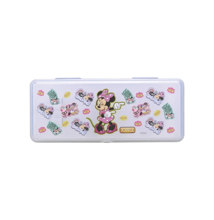 AM3271 Artist Big Zipper Campass Box Color Availablity As Per Stock Transparent Printed Plastic Campass Box 1 Piece