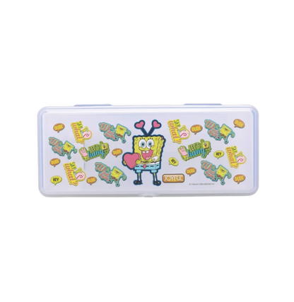 AM3272 Joyful Artist Small Zipper Campass Box Color Availablity As Per Stock Transparent Printed Plastic Campass Box 1 Piece