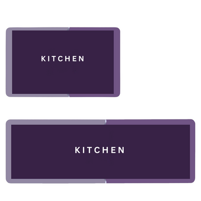 AM5048 Kitchen Mats for Floor (2pcs) , Non-Skid, Soft Absorbent 120x40cm, 40x60cm (Multi Color)
