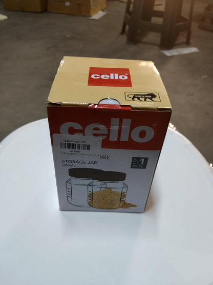 AM7007 Cello Cacia Borosilicate Storage Jar, 500ml