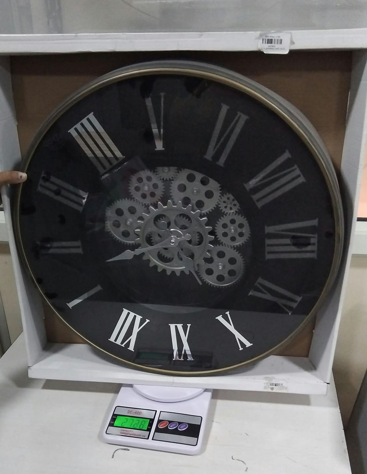 AM7039 Gear time wall clock big