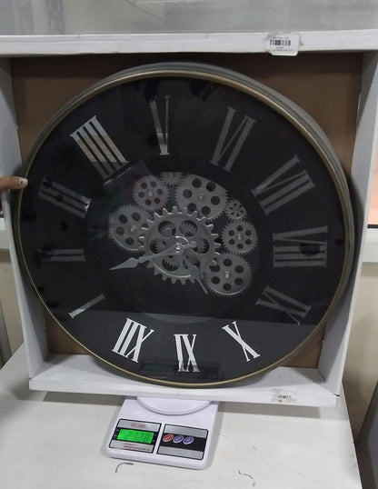 AM7039 Gear time wall clock big