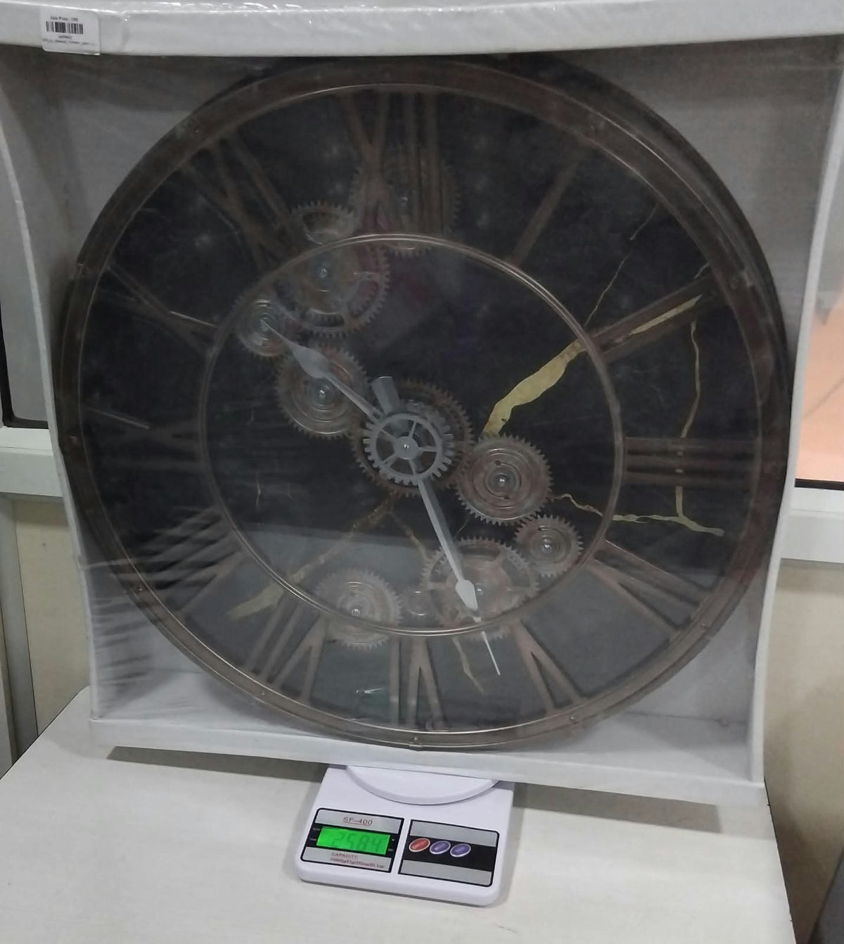 AM7043 Classic roman gear clock big