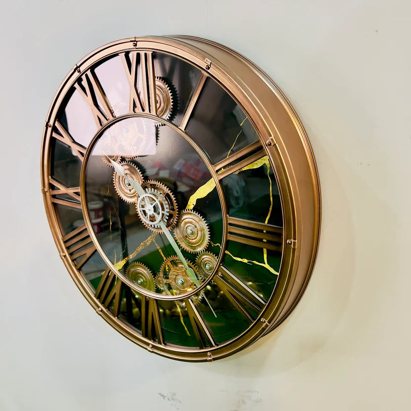 AM7043 Classic roman gear clock big