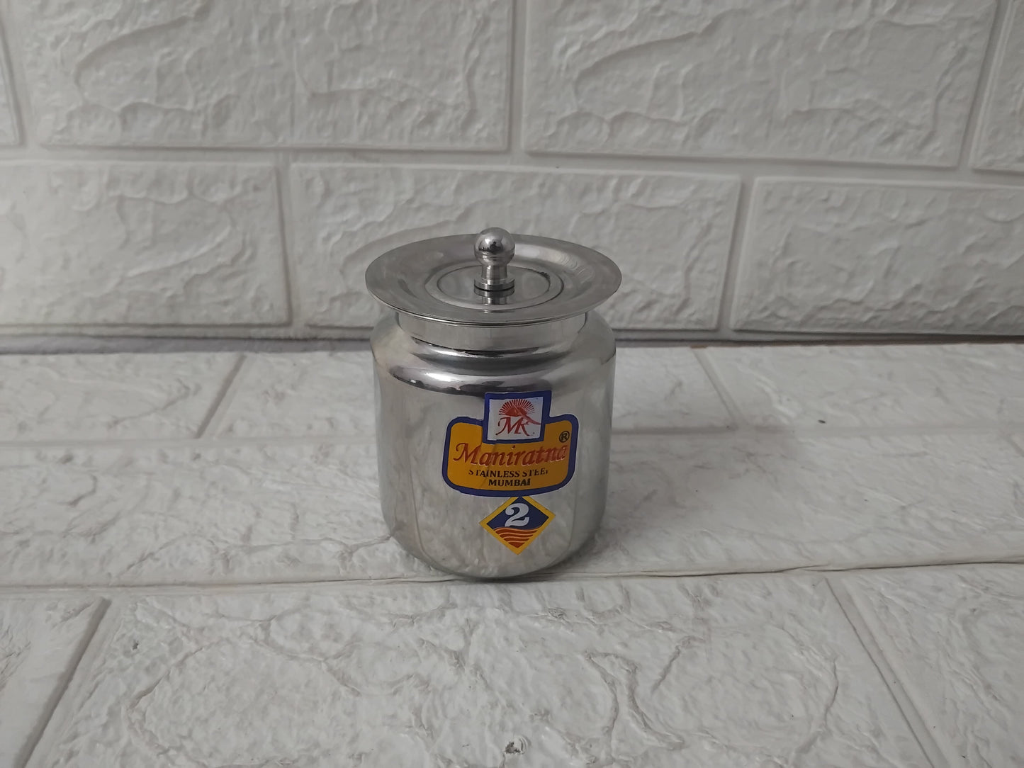 AM3564 Stainless Steel Ghee Pot No.02 for Kitchen Pack Of 1 Pcs