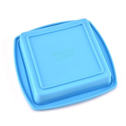 3317 Silicone Square Pan Cake Mould   Non-Stick makeing and  Bakeware Pan Cake for making different Homemade Item Reusable Food-Grade, 10x10 Inch (Pack of 1)
