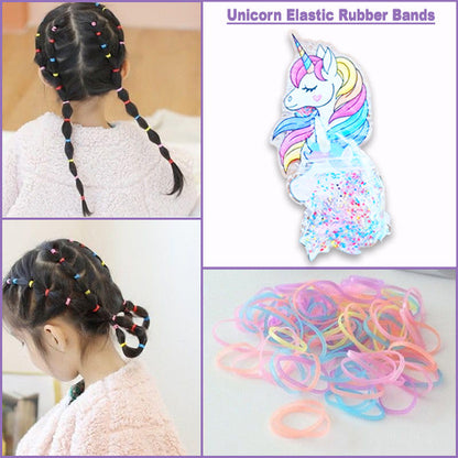 AM5006 Elastic Rubber Bands with Unicorn Bag