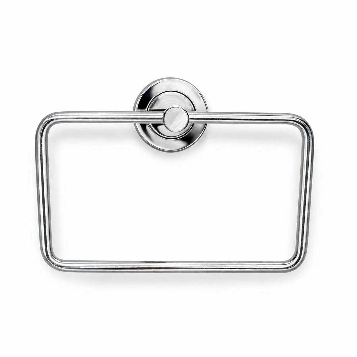 3906 Silver Towel Square Ring Holder
