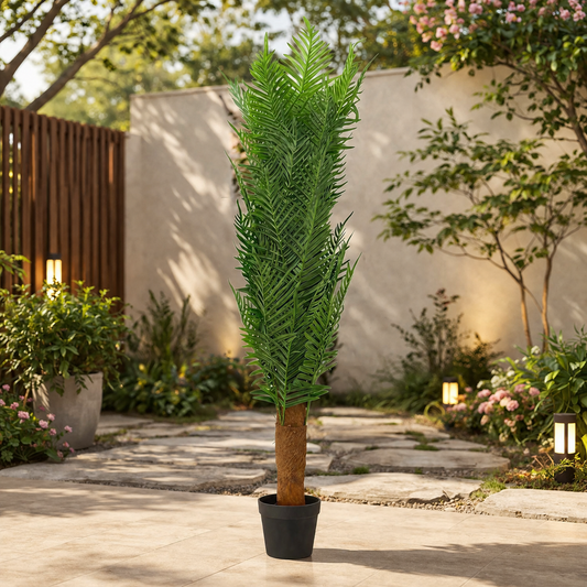 A06683 Artificial Cycas Palm Tree in Pot