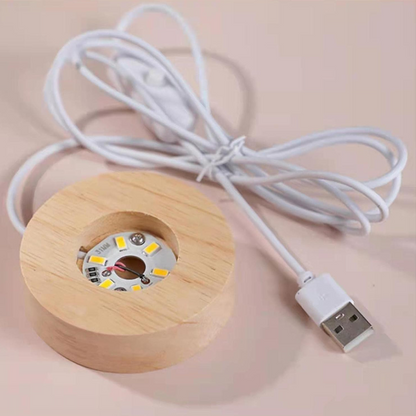 AM5592 3D Astronaut Climbing Moon Crystal Ball LED USB Night Light Lamp for Home Decoration